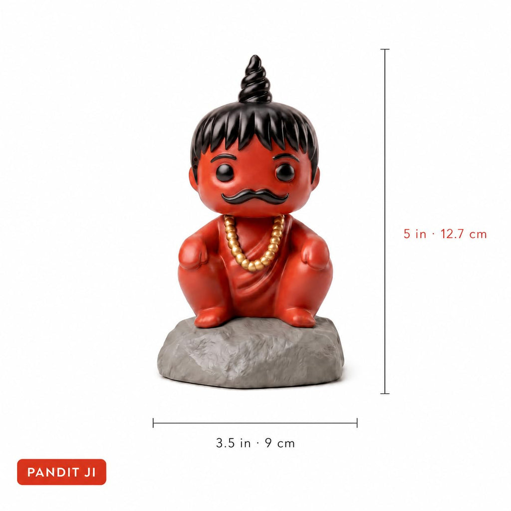Chota Pandit Ji Incense Stick Holder – 5-Inch Hand-Painted Agarbatti Stand